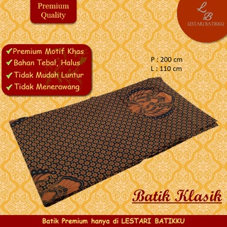 Batik tela Truntum Garuda motivo clasico medidor de algodón fino Primisima Plisket Kebaya Premium