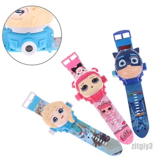 [ZT Frozen 3D proyección relojes anime figura Mickey PJ s LOL juguete de cumpleaños regalo GY3