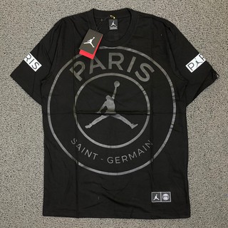 AIR JORDAN Jordan X PARIS SAINT GERMAIN negro auténtico camiseta PREMIUM