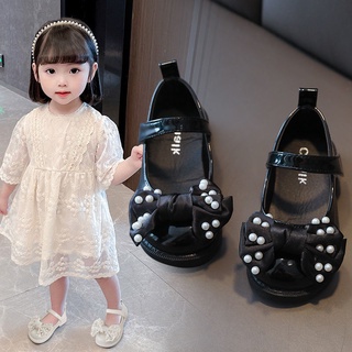 Zapatos de cuero para niñas2021Nuevos zapatos de princesa de suela suave para niños, zapatos versátiles de una capa para niñas, zapatos de estilo occidental para bebés y niñas
