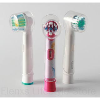 4 unids /Set de cepillo de dientes eléctrico de viaje cubierta protectora de cabeza de cepillo de dientes cabezales de cepillo de dientes hogar Camping al aire libre ELEN