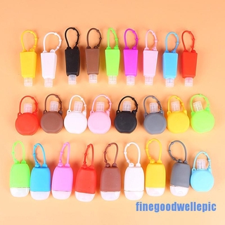 [finegoodwellepic] 30ML Oval Round Bottle Cover Silicone Gel Case For Hand Sanitizer