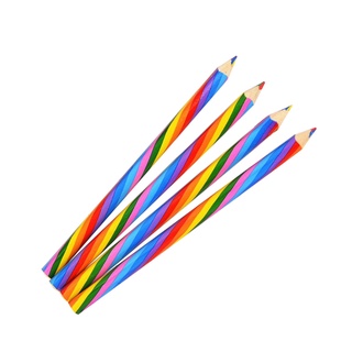 juego de lápices de colores arcoíris de 4 piezas lápices de colores para el aula escolar supplie