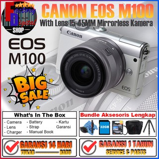 Cámara CANON EOS M100 KIT 15-45MM cámara sin espejo - accesorios gratis