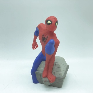 auténtica carga a granel cómic héroe personaje spider-man estatuilla hecha a mano diy material decoración de tartas