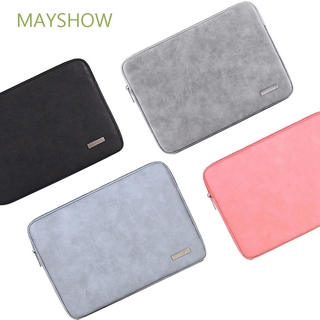 MAYSHOW 13.3 14 15.6 pulgadas suave Universal impermeable PU cuero bolsa de ordenador portátil