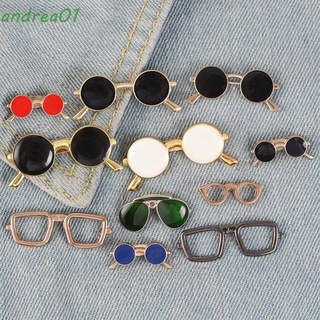 ANDREA01 Obsequio EsMX broche de gafas Multicolor Anillos. Broche Camisa Chaqueta Joyería Antiguo adj. Accesorios Moda F. Insignia