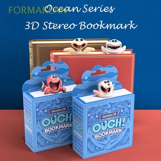 formakean nuevo estilo animal de dibujos animados shiba inu suministros escolares 3d marcapáginas regalo serie océano creativo divertido pvc panda libro marcadores
