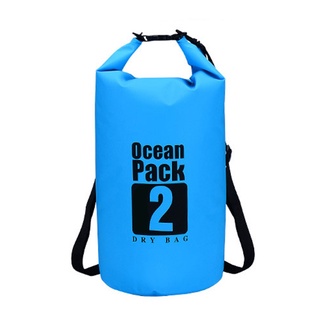 mejor bolsa seca impermeable de 2 l natación al aire libre drift kayaking bote pack de almacenamiento (8)