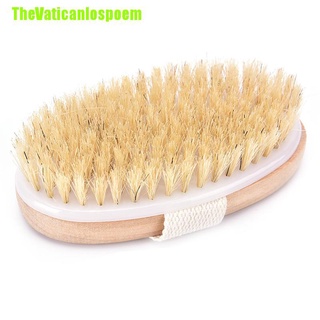 Thevaticanlospoem - cepillo de cerdas naturales (1 pieza, piel seca, cuerpo, cepillo de cerdas suaves, masajeador de baño)