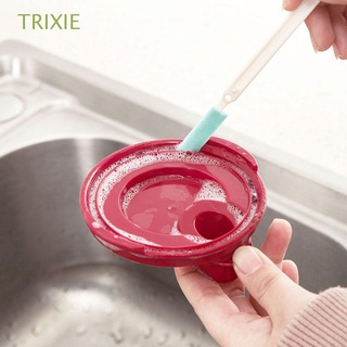 TRIXIE 3pcs/set Cleaning Brush Small Long Handle Bottle Brush Portable Decontamination Cleaning Tool Household Nipple Brush Wash Cup Brush Kitchen