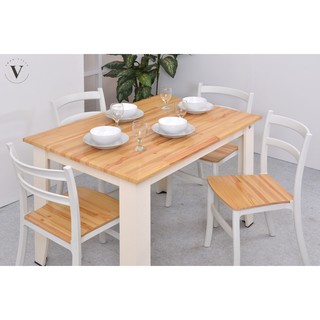 Shopvilia - mesa de comedor Alma, mesa de madera blanca, mesa de comedor minimalista (1)