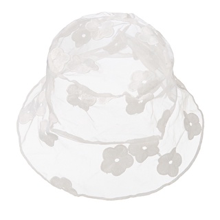 sombrero de cubo de flores de encaje transpirable plegable protección solar verano al aire libre gorra de playa para mujeres señoras