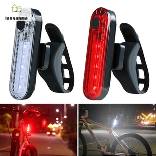 luz trasera led recargable por usb para bicicleta de montaña/luz trasera de seguridad para bicicleta/montaje nocturna cob