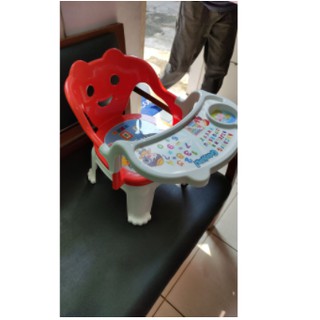 Bebé comer silla niños silla de plástico + ANTI SELIP goma bebé comer silla