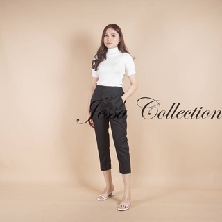 Pantalones de mujer contemporáneos modelos - Leopra pantalones de cintura alta VD