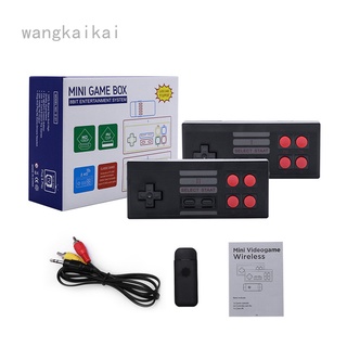 Wangkaikai U-treasure incorporado 954 TV game machine mini FC clásico mango inalámbrico NES mini consola de juegos soporte de salida AI