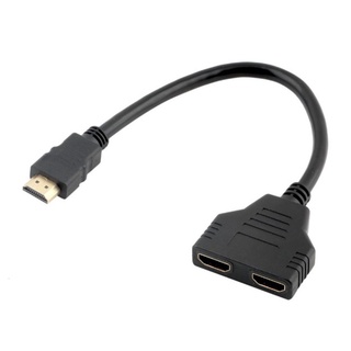 Adaptador Compatible con HDMI 1.4B divisor HDMI Compatible con Cable 1 en 2 salidas
