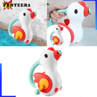 [Fenteer2 3c] dibujos animados animales de ganso de agua aspersor jugar en agua bebé piscina natación juguetes de baño (5)