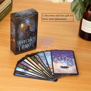 WX9E 1 caja 78 cartas bruja Tarot baraja futuro destino indicador pronóstico tarjetas juego de mesa MY (6)