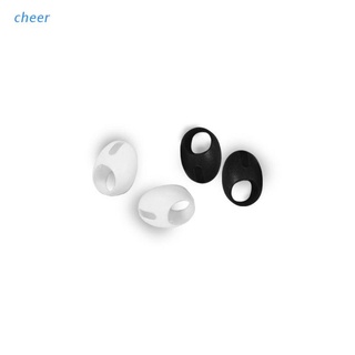 cheer 3 pares de auriculares de silicona suave para auriculares, cubierta de oreja, gancho para airpods pro, compatible con bluetooth