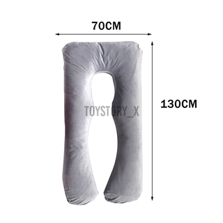 70x130cm forma de U cuerpo completo embarazo almohada maternidad madre dormir cojines dormitorio (2)