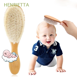 HENRIETTA - juego de 2 cepillos para el cabello, peines de madera Natural, Material de seguridad para bebés, Multicolor