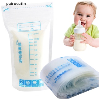[pairucutin] Bolsa De Almacenamiento De Leche Materna Para Congelador , Etiquetas Desechables , Caja Fuerte Para Alimentos Para Bebés . (6)