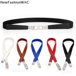 [NewFashionWAC] Women Waist Belt Narrow Stretch Dress Belt Thin Buckle Waistband For Dress Hot Sale (1)
