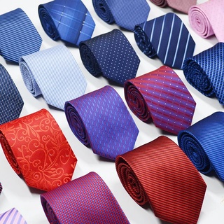 Men's Business Professional Polyester Silk Arrow Head Jacquard Stripe Tie