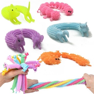 sou 3pcs Worm Noodle Stretch String TPR Rope Anti Stress Toys String Fidget Autism Vent Toys