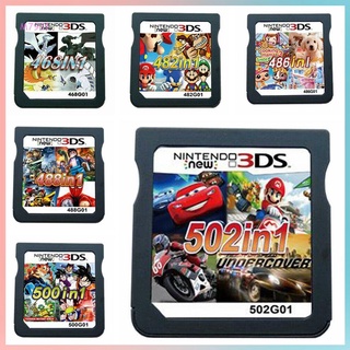 NDS Tarjeta De Juego 482 En 1 Combinada 3DS Combinado Cassette Nintend