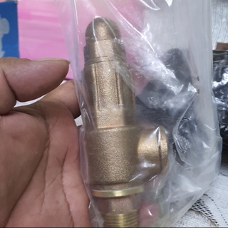 Válvula de seguridad de latón de 1/2" (10 bares/Kg) Savety bronce Drat 0.5