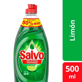 Salvo 500 ml Detergente Liquido Lavatrastes Jabon (1)