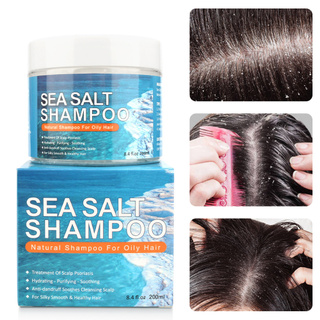 200ml Dandruff Shampoo Sea Salt Shampoo for Itching Scalp and Dandruff