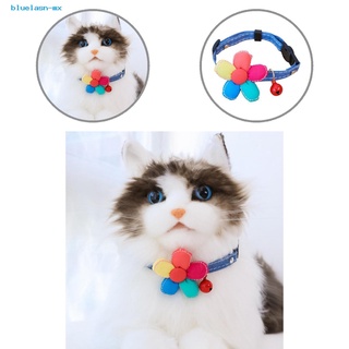 bluelasn.mx collar ajustable para gatitos, moda, gato, perro, mascota, collar con campana resistente al desgaste, accesorios para mascotas
