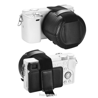 Dustproof Protective Cover Accessories PU Leather Elastic Band Easy Install Anti Collision Scratch Proof Camera Lens Cap
