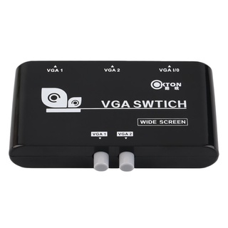 [quasistar] 2 en 1 salida VGA/SVGA Manual de intercambio Selector interruptor caja para PC LCD