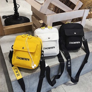 [Prompt Delivery] moderno bolso de hombro de lona con opción de varios colores para ocio negro mochila al aire libre bolsas femeninas