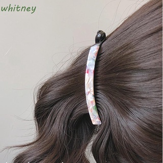 whitney elegantes clips de pelo barrettes cola de caballo titular garras de pelo mujeres ácido acético disco pelo moda bricolaje accesorios plátano clips/multicolor
