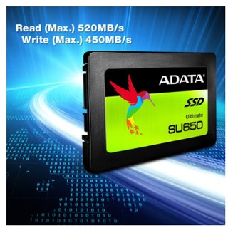 Ssd ADATA SU650 480GB SATA III (RW hasta 520 450 mb) listo para