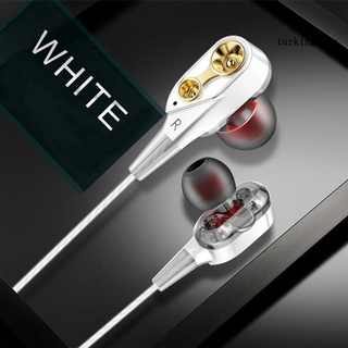 [tmx] auriculares inalámbricos estéreo con micrófono de plástico móvil bobina de hierro 3,5 mm universal auriculares para deportes (7)