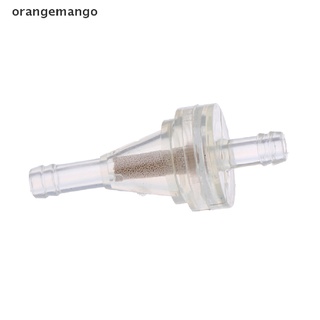 orangemango 1/4" inline clear gas filte 6mm universal motocicleta gas gasolina combustible filtro mx