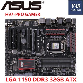 ASUS H97-PRO GAMER Placa Base De Escritorio H97 LG 0 DDR3 32GB ATX UEFI BIOS Usado