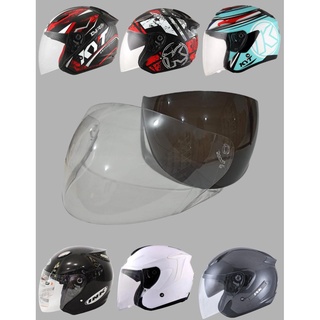 Visera de vidrio casco de tinta centro kyt dj maru -kyt kyoto - casco dinámico de vidrio media cara (1)