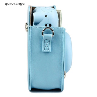 Qurorange Portable Camera Case Bag Holder PU Leather with ShoulderStrap for instax Mini 11 MX