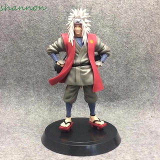 SHANNON Juguete modelo Figura de acción de Jiraiya Regalo Ver de pie Naruto Anime CLORURO DE POLIVINILO Gama Sennin Jiraiya 19cm Coleccionable Maestro de Naruto Naruto Jiraiya