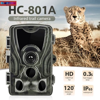 HC801A caza Trail cámara trampas vista nocturna cámaras salvajes 16MP 1080P IP65 trampa 0.3s gatillo vida silvestre cámara de vigilancia ignición