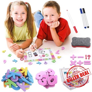 Mayúsculas y minúsculas espuma alfabeto Abc imanes para nevera Set juguetes educativos refrigerador X3W8