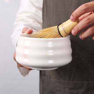 4 unids/Set tradicional Matcha Set de bambú Matcha batidor cuchara de cerámica Matcha tazón batidor titular conjuntos de té livehouse (4)